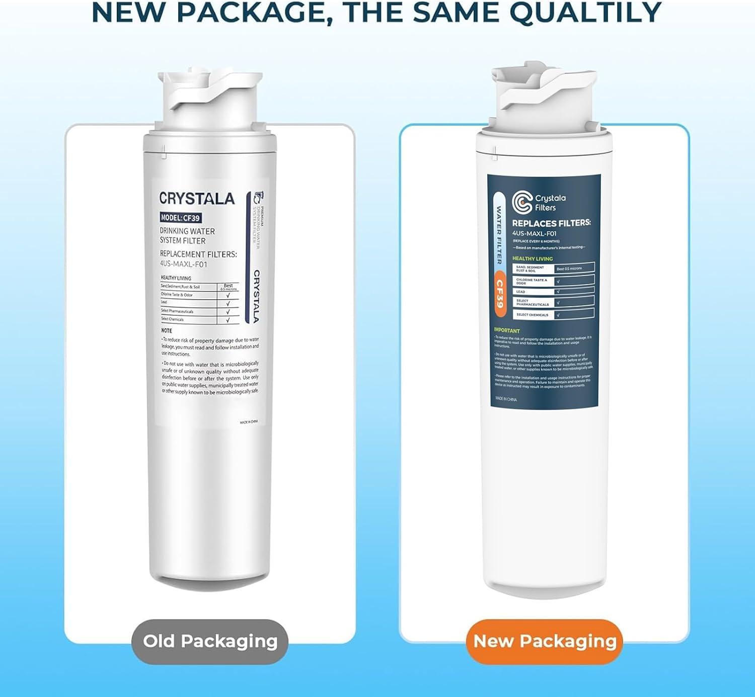 imageCrystala Filters 4USMAXLF01 Replacement Filter Compatible with 4USMAXLS01 System 2PACK