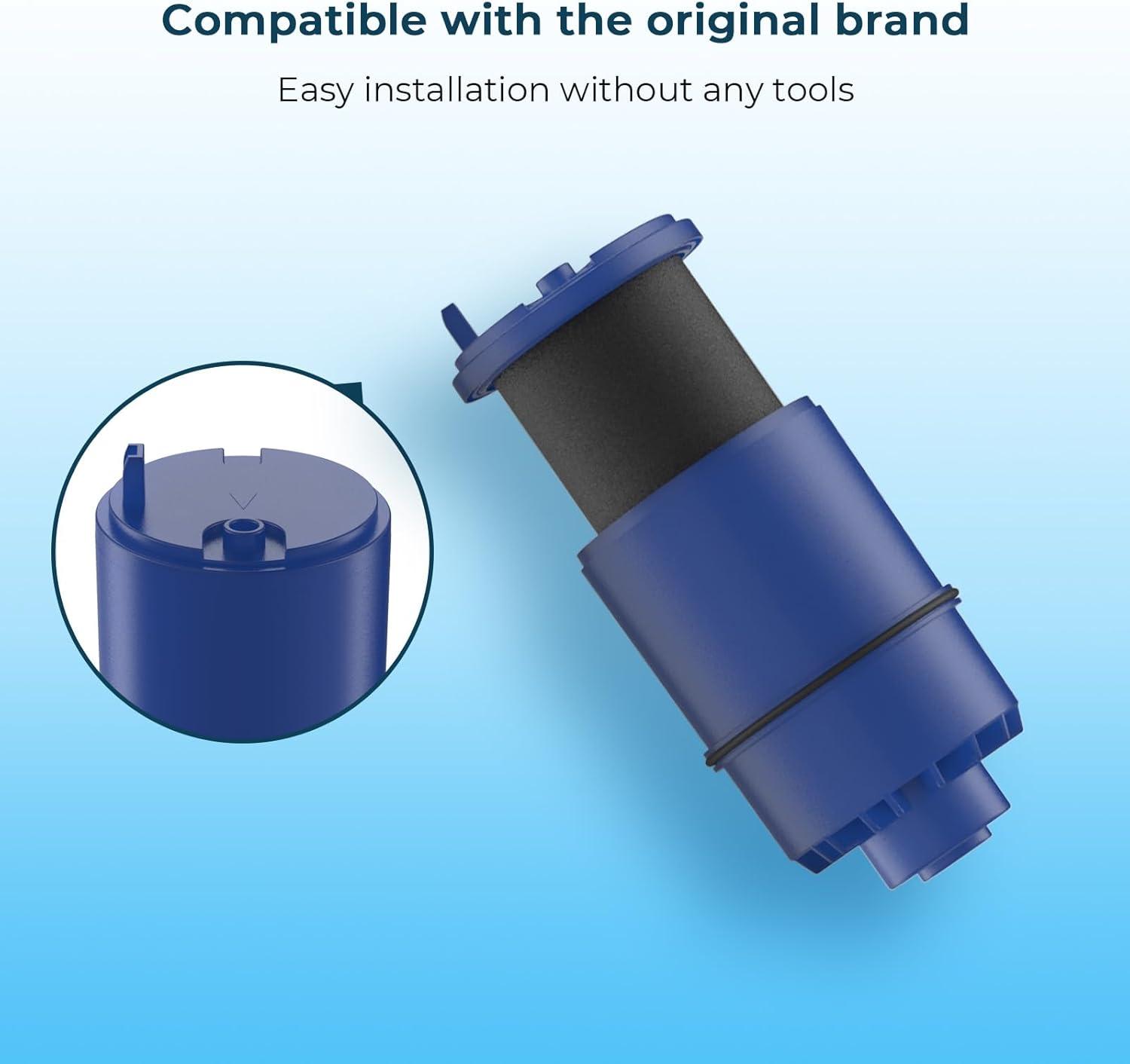 imageCrystala Filters Compatible with PUR water filter replacement Pur filter replacement faucet compatible with All PUR RF9999 and RF3375 Pur filter replacement faucet 3 Pack3 Count Pack of 1