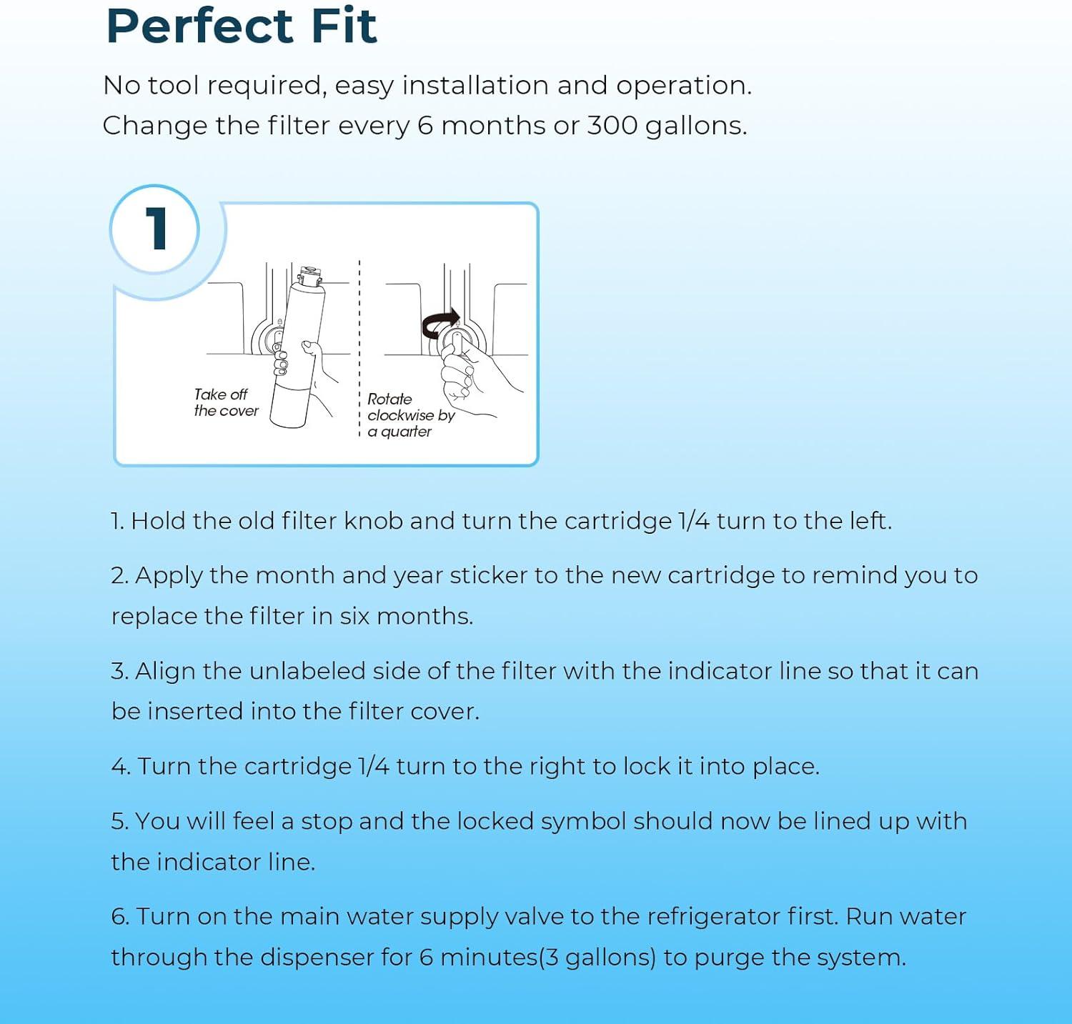 imageCrystala Filters Compatible with Samsung DA2900020B Refrigerator Water Filter DA2900020AB DA2900020B1 HAFCINEXP 469101 RF4267HARS RF25HMEDBSR RF28HMEDBSR RS25J500DSR 3 Pack3 Count Pack of 1