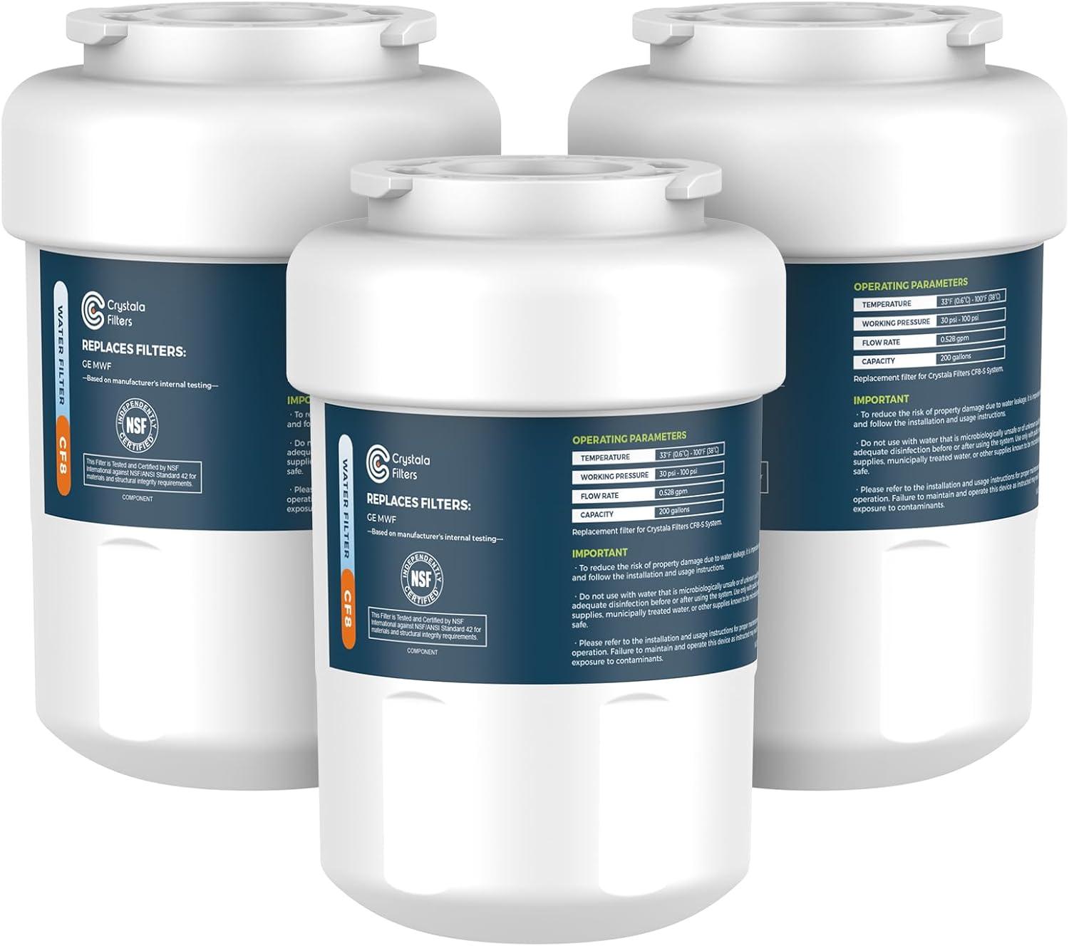 imageCrystala Filters Water Filter Compatible with MWF SmartWater MWFA MWFP GWF GWFA Kenmore 9991 469991 HDX FMG1 WFC1201 1 PackStandard