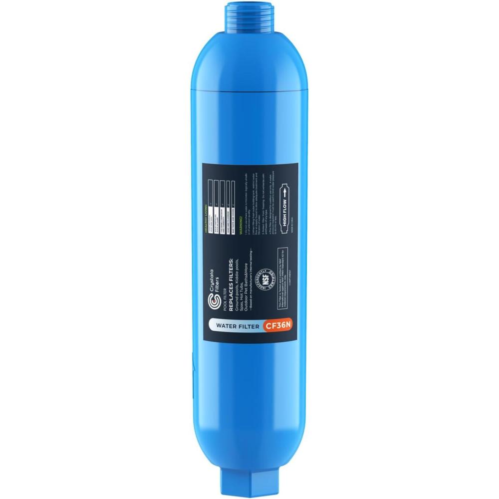 imageCrystala Garden Hose End PreFilter for Swimming Pool Hot Tubs Spa Inflatable Pool Ponds Greatly Reduces Bad Taste Odors Chlorin and Sediment up to 8000 Gallons 1 Pack1 Count Pack of 1
