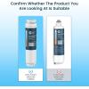 imageCrystala Filters 644845 Refrigerator Water Filter Replacement for Bosch Ultra Clarity 9000077104 9000194412 644845 B26FT70SNS B22CS80SNS B22CS50SNS Haier 0060820860 Miele KWF1000 3 pack