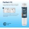 imageCrystala Filters 644845 Refrigerator Water Filter Replacement for Bosch Ultra Clarity 9000077104 9000194412 644845 B26FT70SNS B22CS80SNS B22CS50SNS Haier 0060820860 Miele KWF1000 3 pack