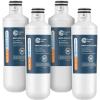 imageCrystala LT1000PC Replacement Water Filter Compatible with LT1000PCPCS LT1000PC LT1000PC MDJ64844601 ADQ747935 ADQ74793504 Water Filter and LT120F ADQ73334008 Fresh Air Filter 3 Pack4 Count Pack of 1