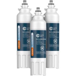 imageCrystala Filters LT800P Refrigerator Water Filter Compatible with LT800P ADQ73613401 ADQ73613402 ADQ73613408 ADQ75795104 Kenmore 9490 469490 LSXS26326S LMXC23746S LMXC23746D Pack of 43 Count Pack of 1