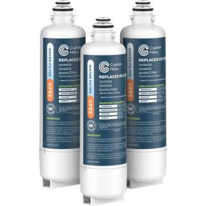 imageCrystala Filters Replacement for Bosch Ultra Clarity Pro Water Filter Compatible with BORPLFTR50 12033030 11025825 12028325 BORPLFTR55 WFC100MF WFS200MF 1 Pack3 Count Pack of 1