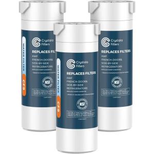 imageCrystala Filters XWF Replacement for GE XWF Refrigerator Water Filter Pack of 3 Not XWFE
