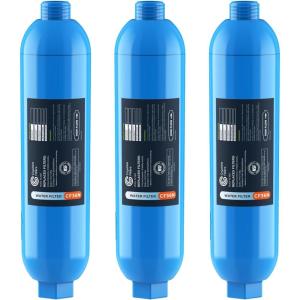 imageCrystala Garden Hose End PreFilter for Swimming Pool Hot Tubs Spa Inflatable Pool Ponds Greatly Reduces Bad Taste Odors Chlorin and Sediment up to 8000 Gallons 1 Pack3 Count Pack of 1